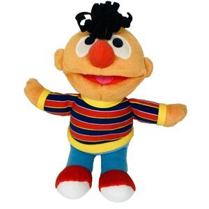 Sesame Street Ernie Plush Doll Fisher-Price 11” Stuffed Animal Toy 2002 Vintage
